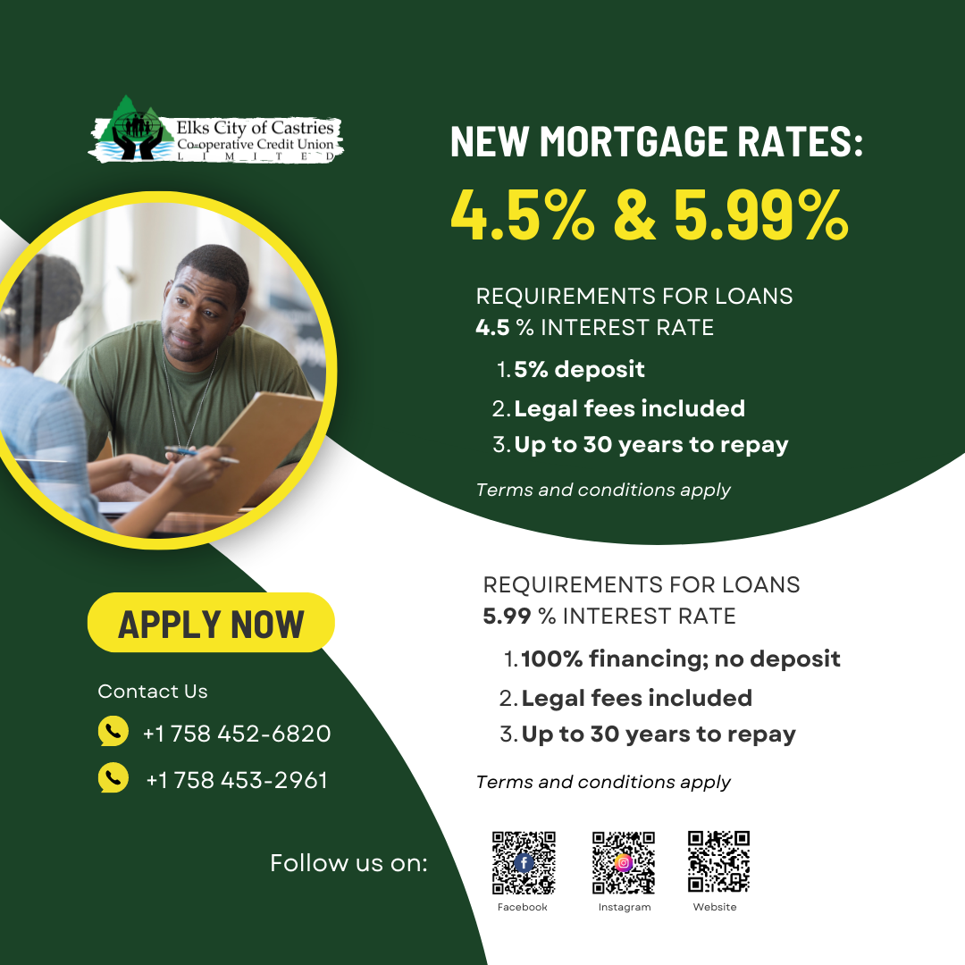 Announcing New Mortgage Rates and Loan Requirements Elks Credit Union